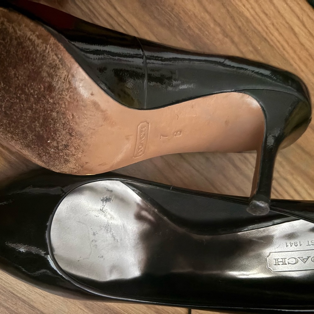 classic Coach shoe used but still in great condition has so much life left